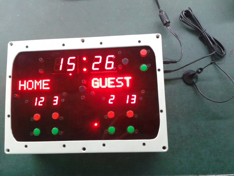 Scoreboard Digital - Remoto sem fio eletrônico digital futebol