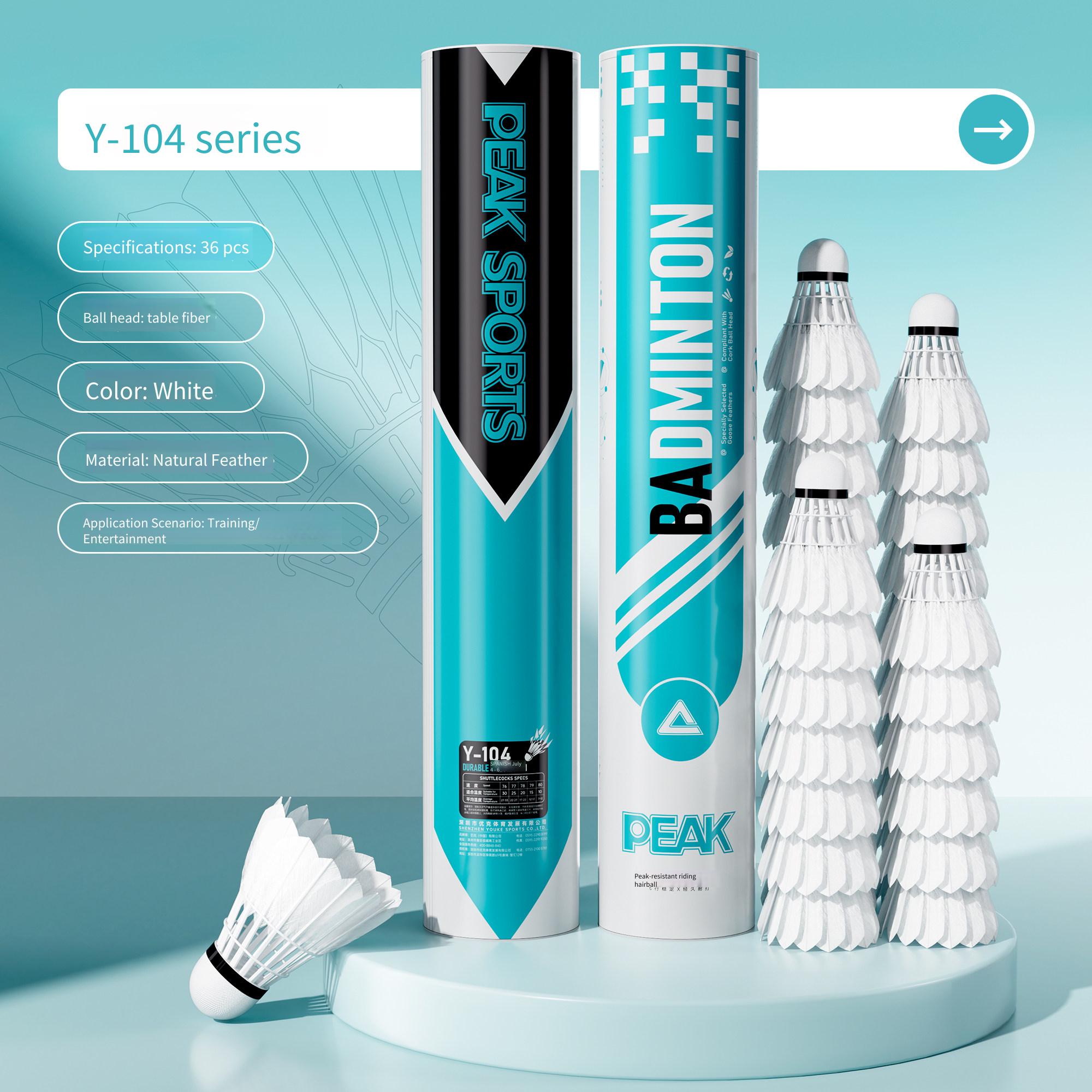 Feather Shuttlecock - PEAK Badminton Profissional de Pluma de