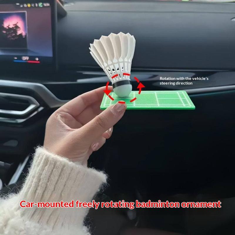 Badminton Shuttlecock - Enfeite Rotativo para Carro com Tema